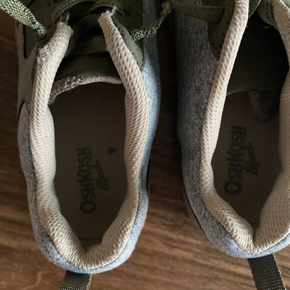 Carter's Olive Green Elastic Lace Sneakers Boys' 13 - Picture 10 of 12